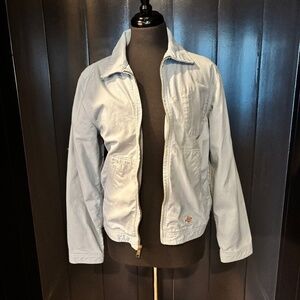 Dickies Women’s Eisenhower Jacket Light Blue Workwear Zip Front X small